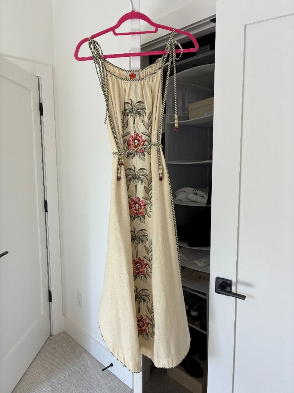 Farm Rio Midi Dress with Tassle - Never Worn